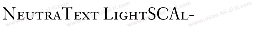 NeutraText LightSCAl字体转换